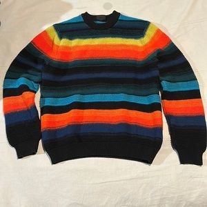 Slightly used. Good as new Paul Smith multi stripes sweater.